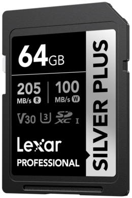 Karta Lexar PRO Silver Plus SDXC 64G 1066X UHS-I/U3/A2/4K R205/W100 (V30)