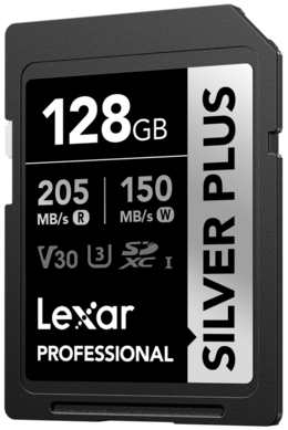 Karta Lexar PRO Silver Plus SDXC 128G 1066X UHS-I/U3/A2/4K R205/W150 (V30)