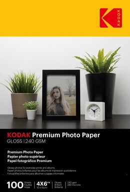 Papier Kodak Premium Glossy 240g 4R(10x15)/100szt