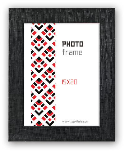 Ramka ITALIA 13x18 GARDA Czarna (K457B) - czarny