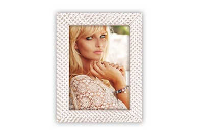 Ramka ITALIA 10X15 VERNE WHITE NC46W - kremowy