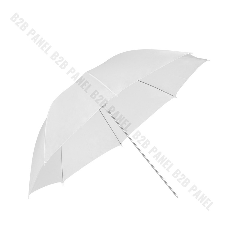 GlareOne Parasolka transparentna, biała, 90cm
