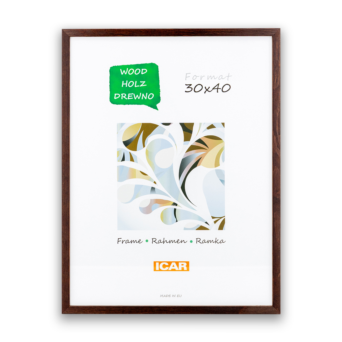 Ramka Icar Pinia - różne kolory i formaty - Ciemnobrązowy, 30x40, 30x40 Ramka Icar Pinia - różne kolory i formaty - Ciemnobrązowy, 30x40, 30x40