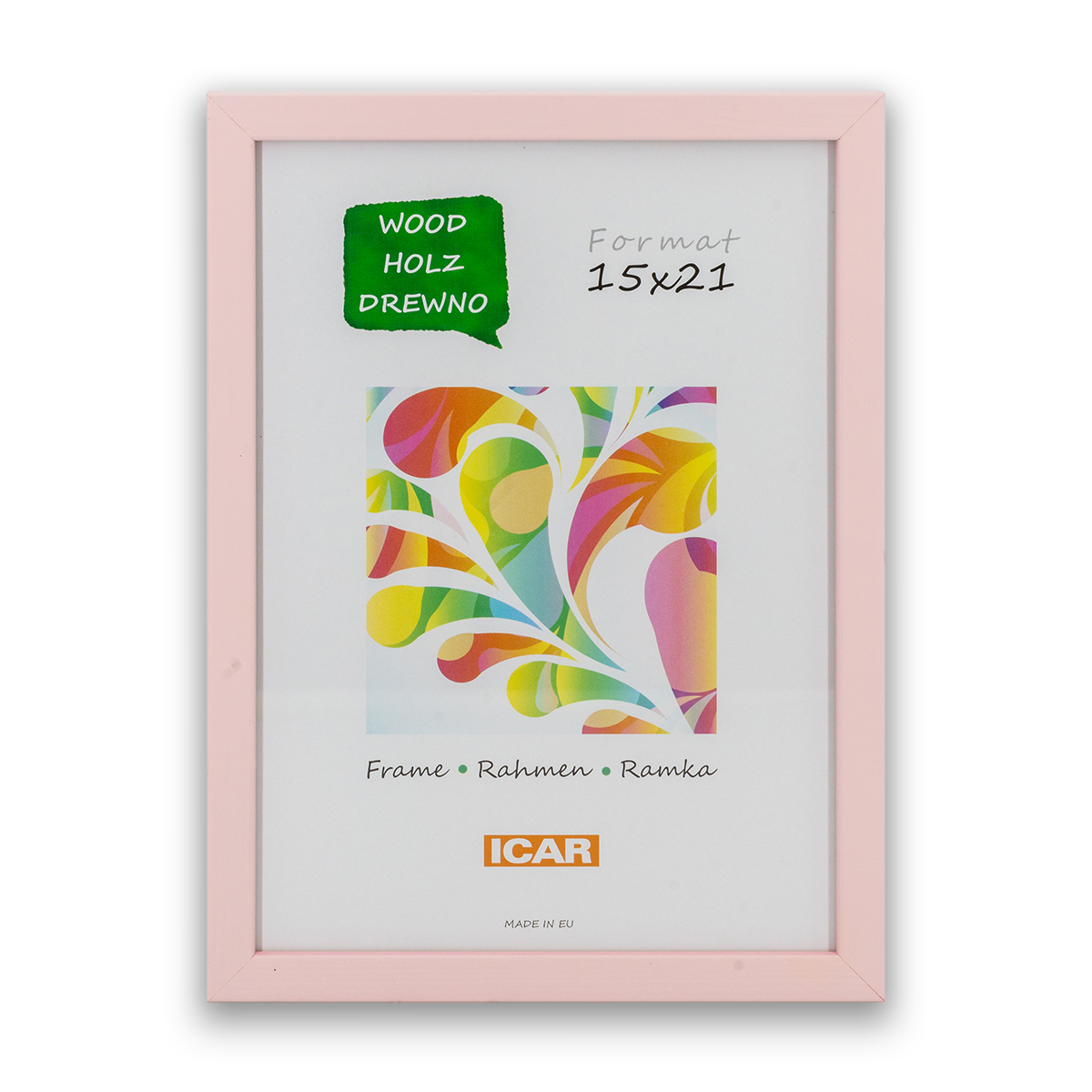 Ramka Icar Pinia - różne kolory i formaty - Jasnoróżowy, 15x21, 15x21 Ramka Icar Pinia - różne kolory i formaty - Jasnoróżowy, 15x21, 15x21