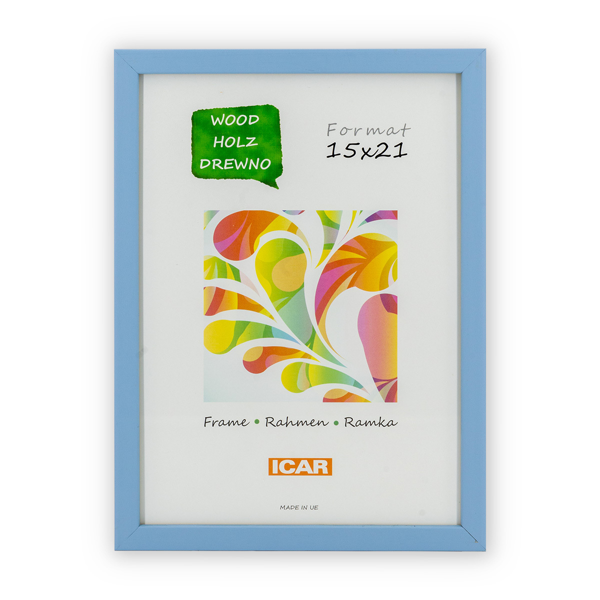 Ramka Icar Pinia - różne kolory i formaty - Jasny błękit, 15x21, 15x21 Ramka Icar Pinia - różne kolory i formaty - Jasny błękit, 15x21, 15x21
