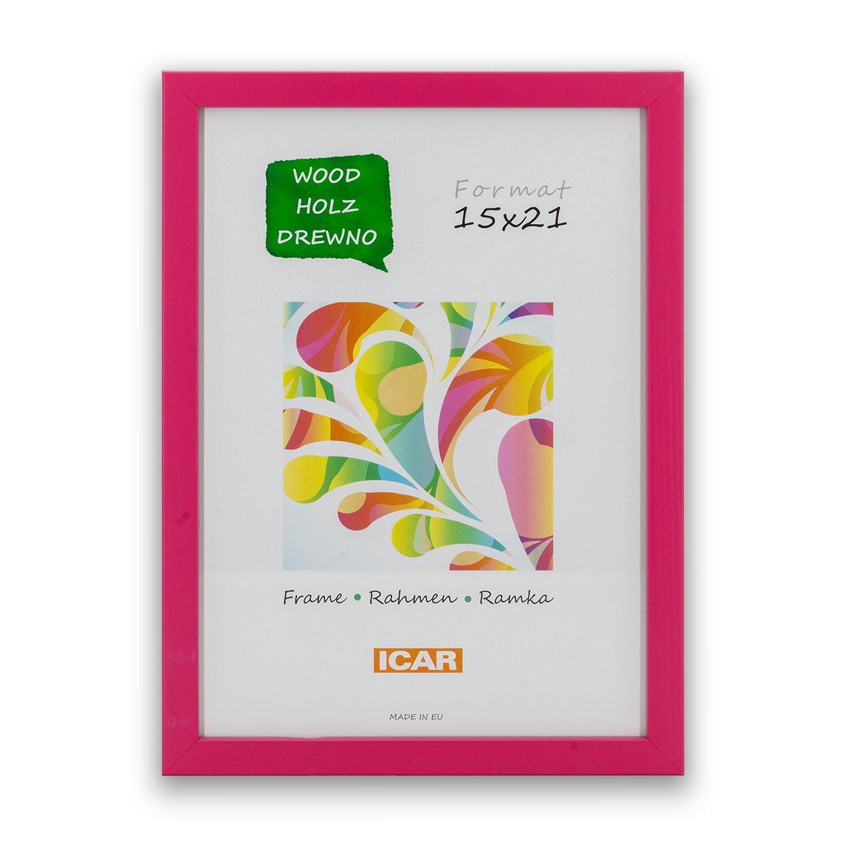 Ramka Icar Pinia - różne kolory i formaty - Różowy, 15x21, 15x21 Ramka Icar Pinia - różne kolory i formaty - Różowy, 15x21, 15x21