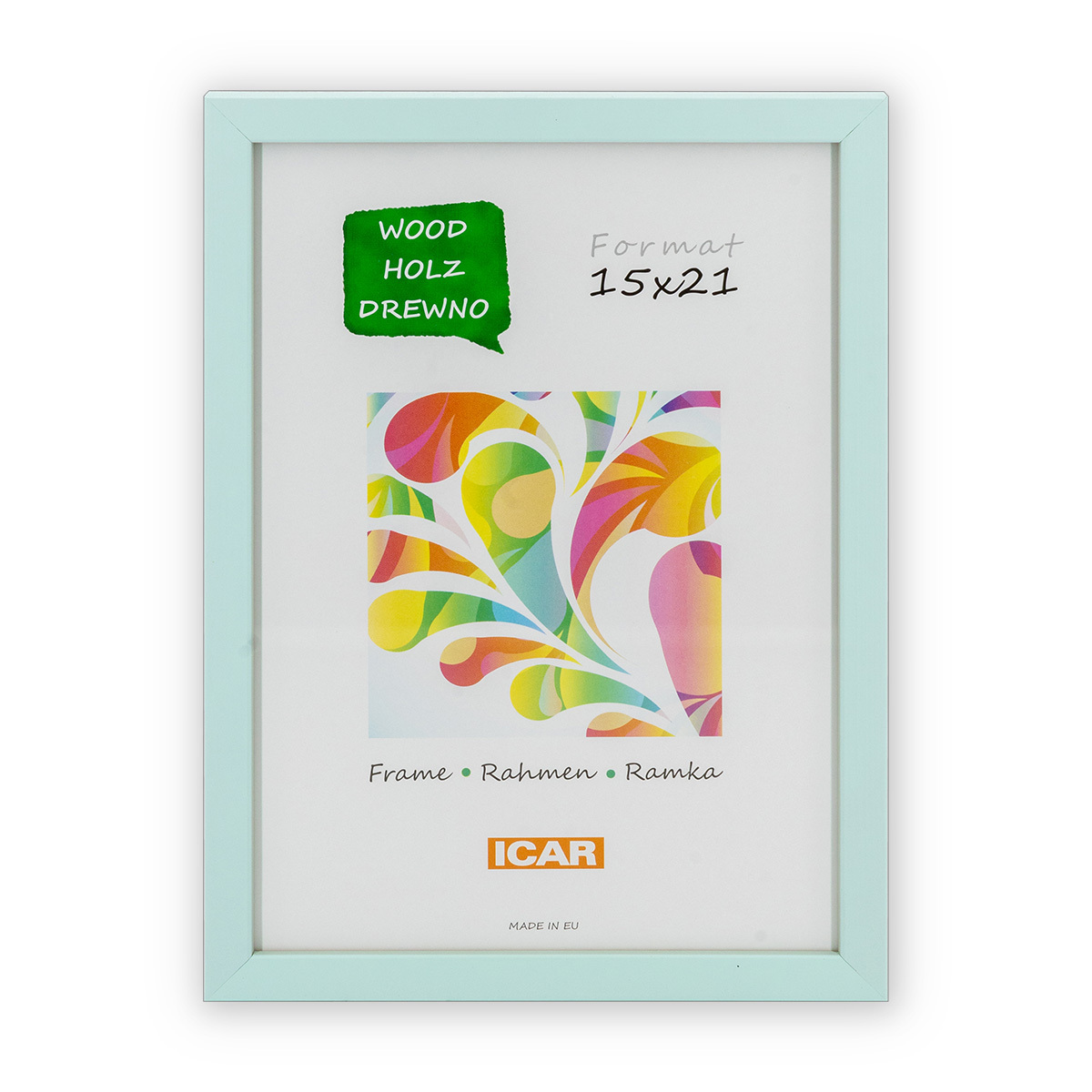 Ramka Icar Pinia - różne kolory i formaty - Jasna mięta, 15x21, 15x21 Ramka Icar Pinia - różne kolory i formaty - Jasna mięta, 15x21, 15x21