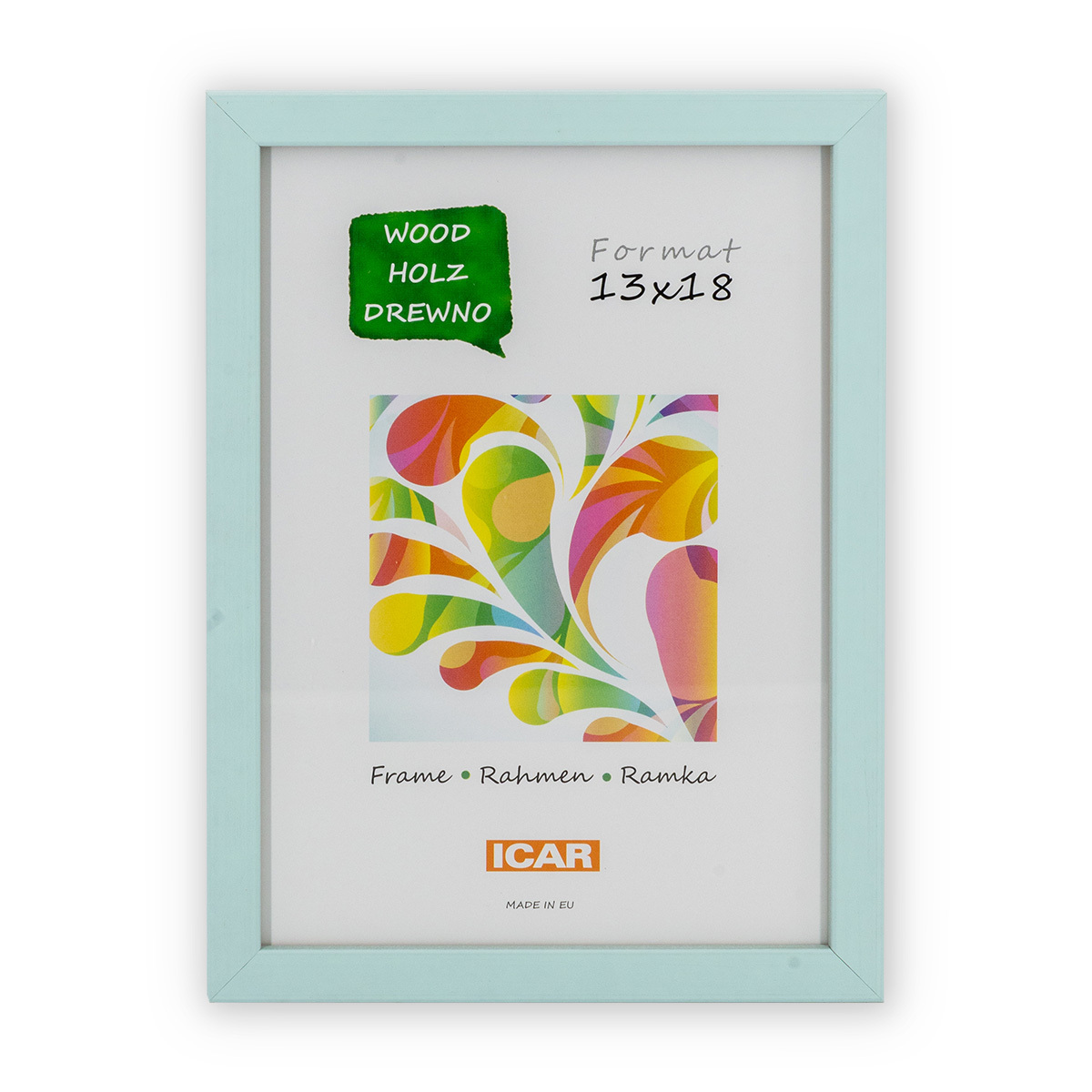Ramka Icar Pinia - różne kolory i formaty - Jasna mięta, 13x18, 13x18 Ramka Icar Pinia - różne kolory i formaty - Jasna mięta, 13x18, 13x18