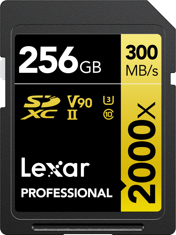 Karta Lexar PRO SDXC 256GB 2000X UHS II U3 V90 Karta Lexar PRO SDXC 256GB 2000X UHS II U3 V90