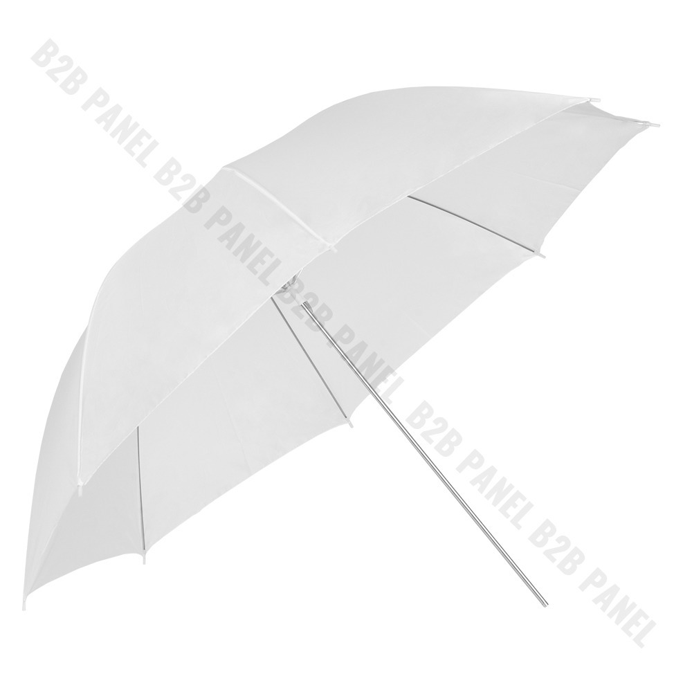 GlareOne Parasolka transparentna, biała, 110cm GlareOne Parasolka transparentna, biała, 110cm